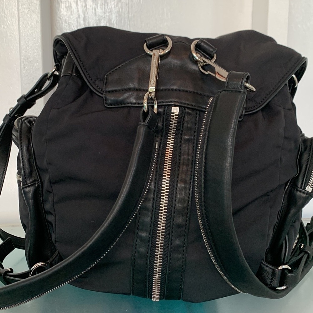 Alexander Wang Marti Lambskin Leather Trimmed & Nylon Backpack EUC - Picture 5 of 17